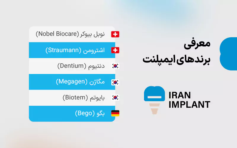 برندهای ایمپلنت دندان